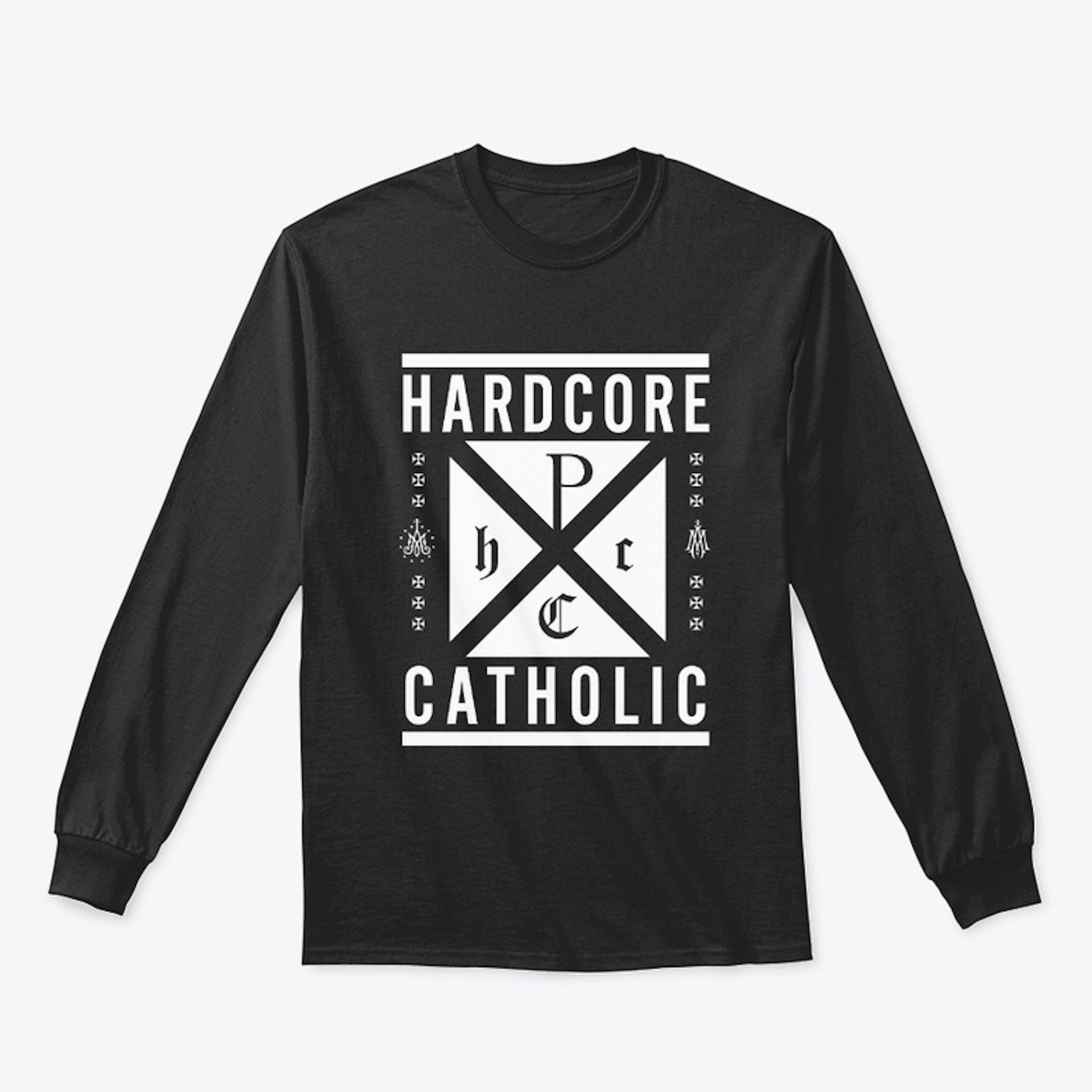 Hardcore Catholic (White on Black)