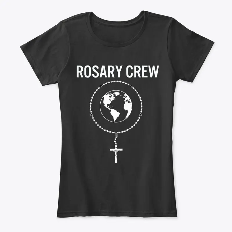 Rosary Crew Logo Dark Colors/white ink